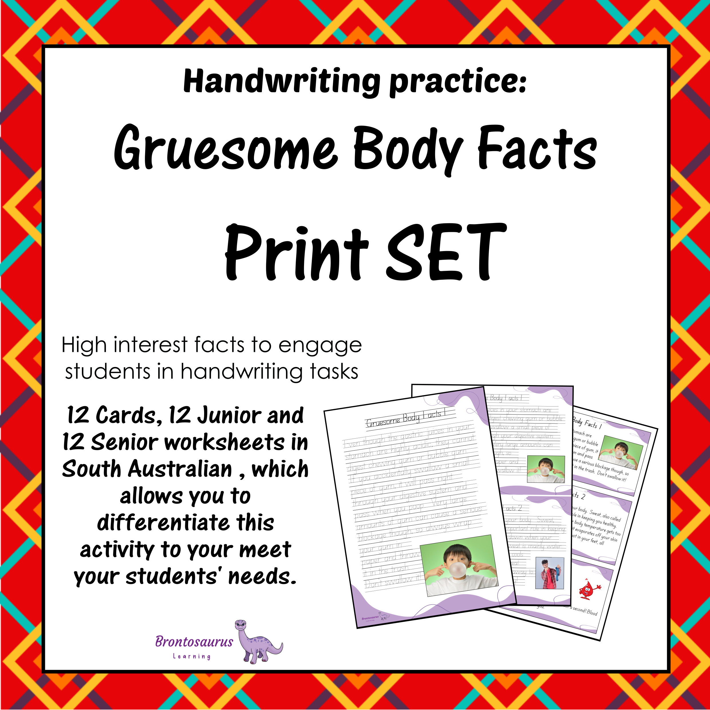 Gruesome Body Facts Print Set cover image