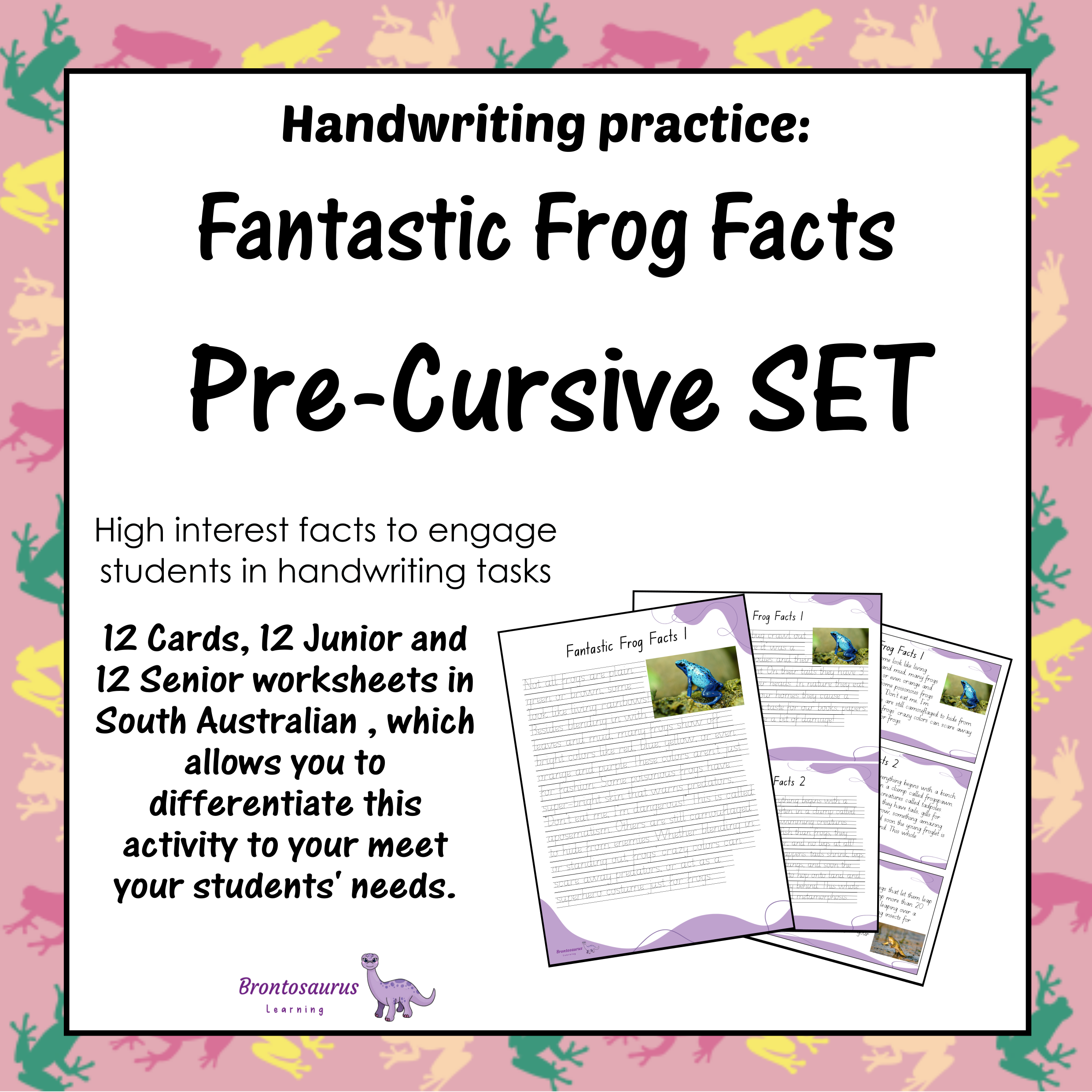 Frogs Pre-cursive Set cover image