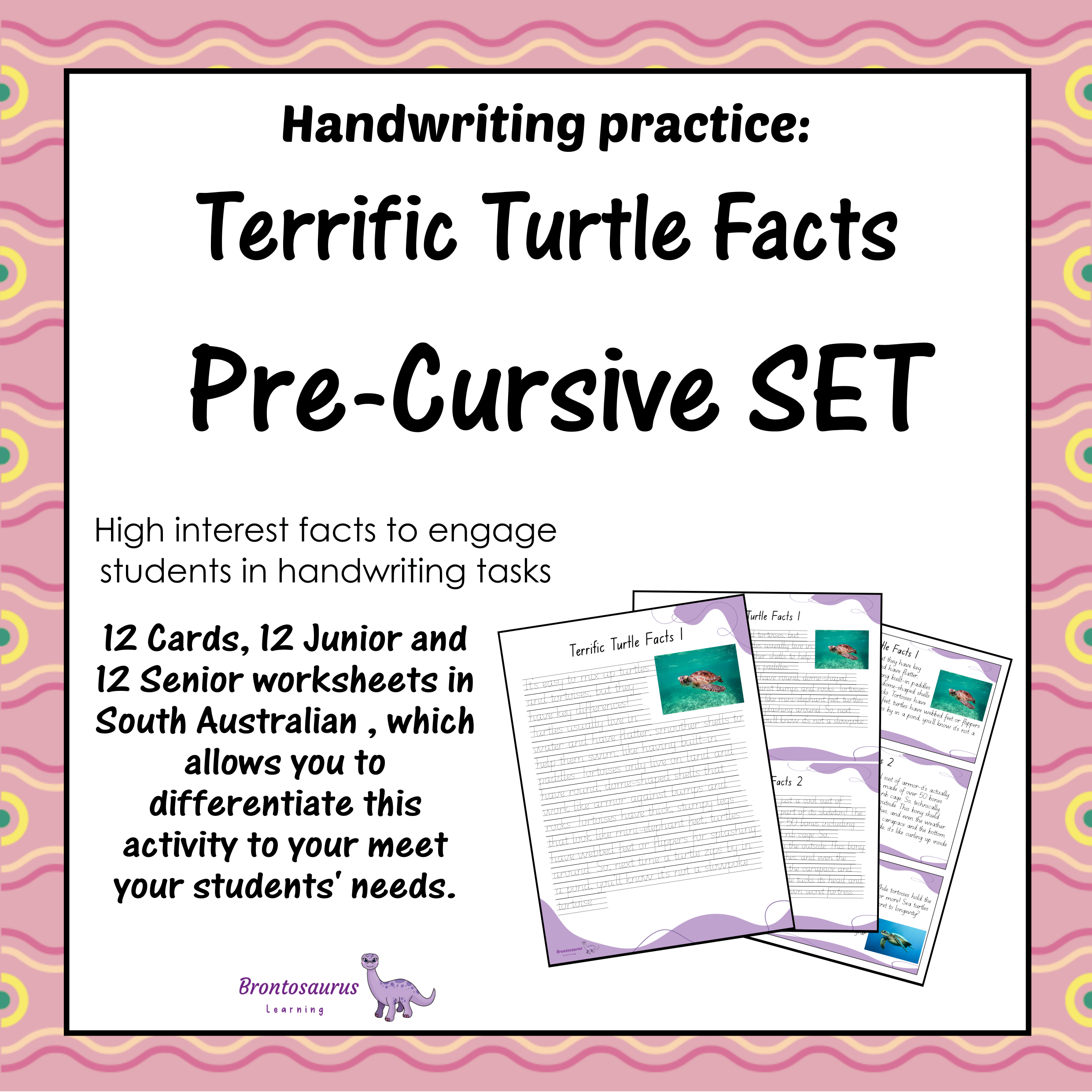 TURTLEs Pre-cursive Set cover image