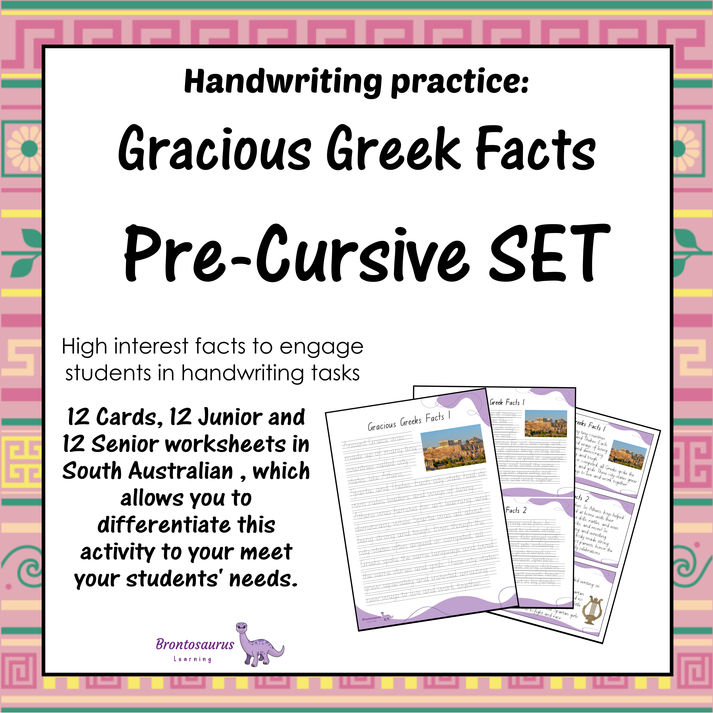 GREEK Pre-cursive Set cover image