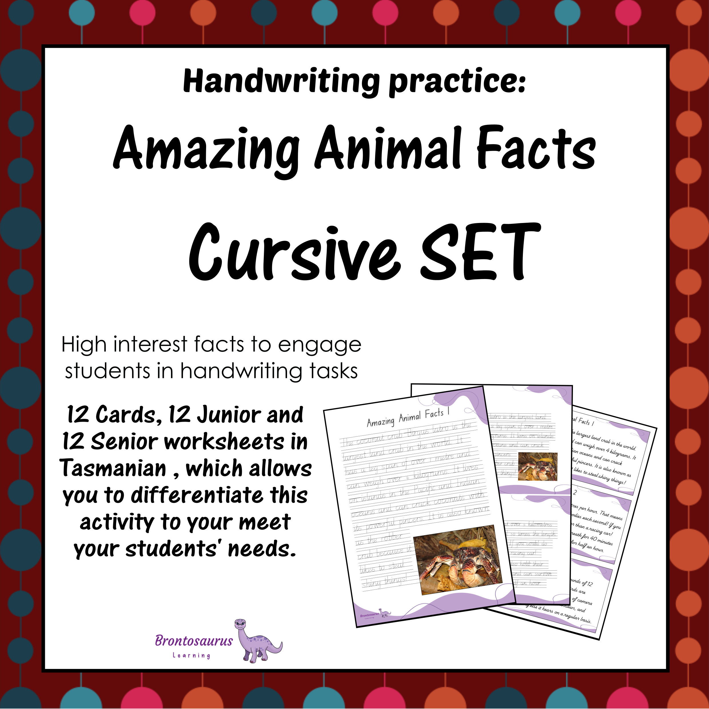 Animals Cursive Set cover image