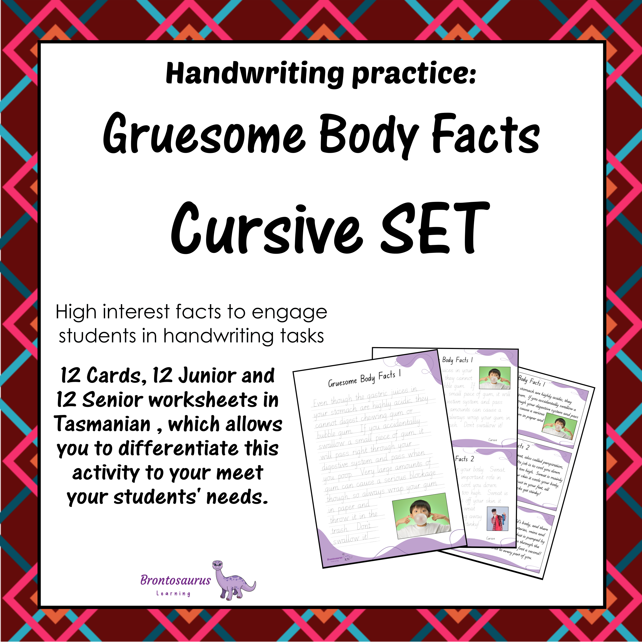 Gruesome Body Fact Cursive Set cover image