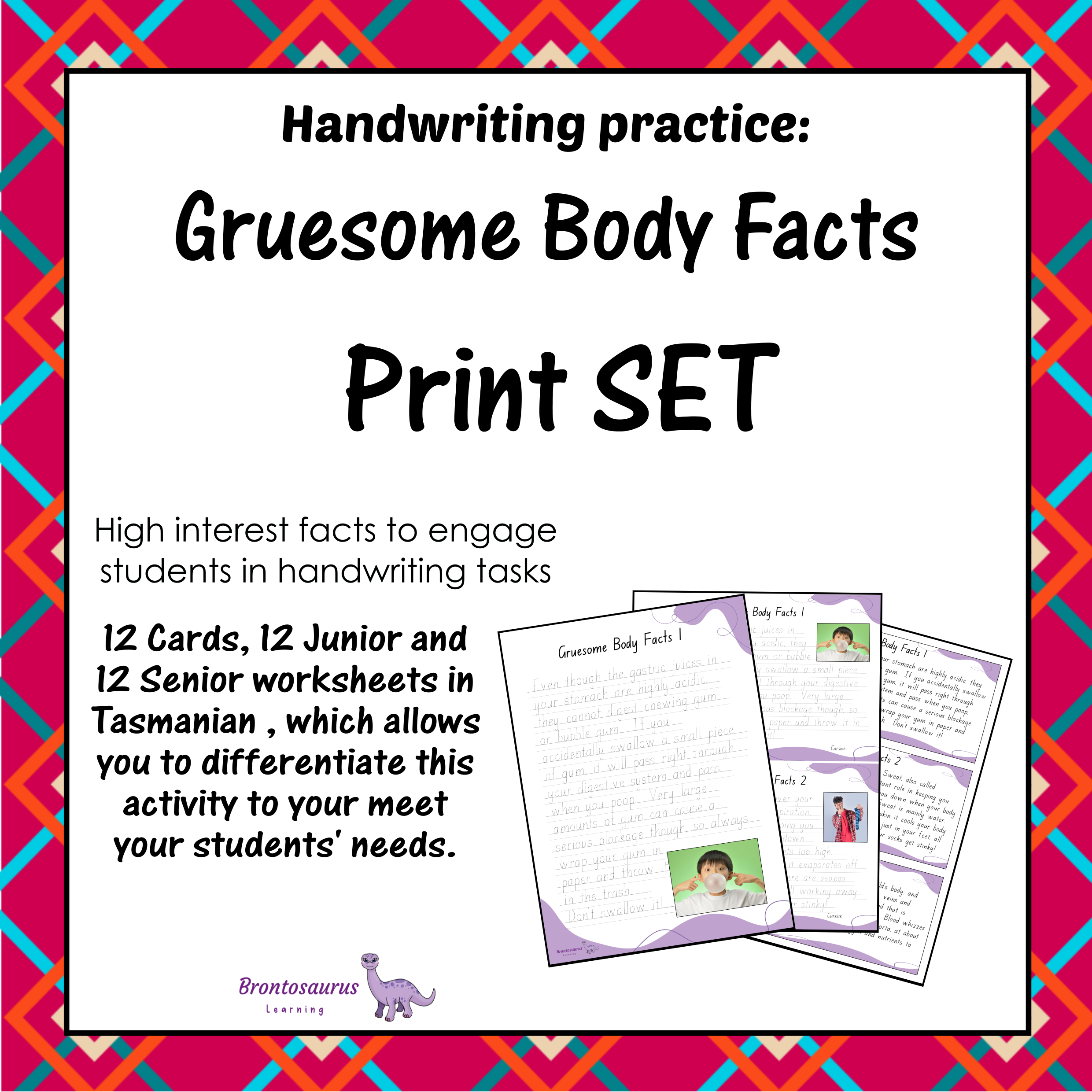 Gruesome Body Facts Print Set cover image