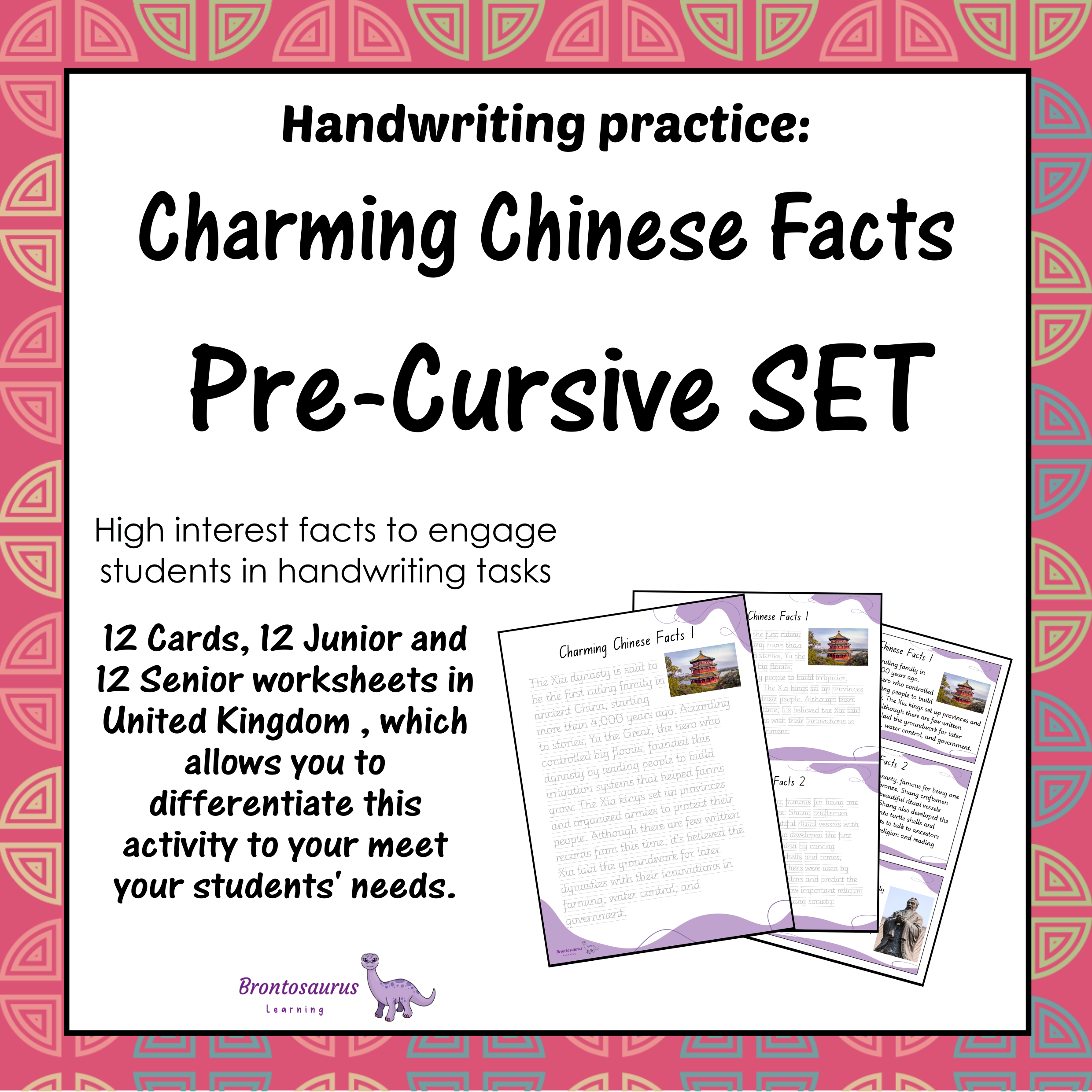 United Kingdom Ancient Civilisations 1 23 CHINESE Pre-cursive Set cover image
