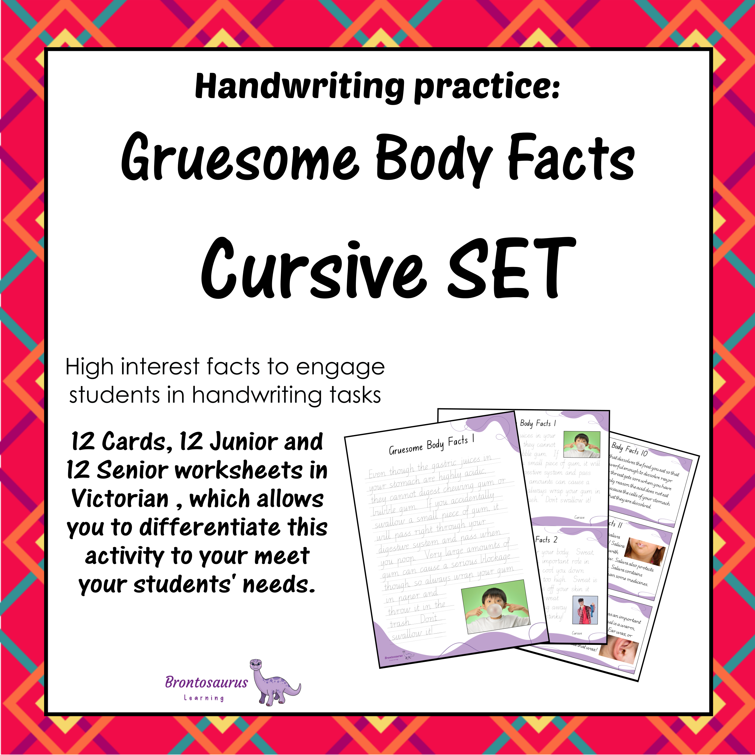Gruesome Body Fact Cursive Set cover image