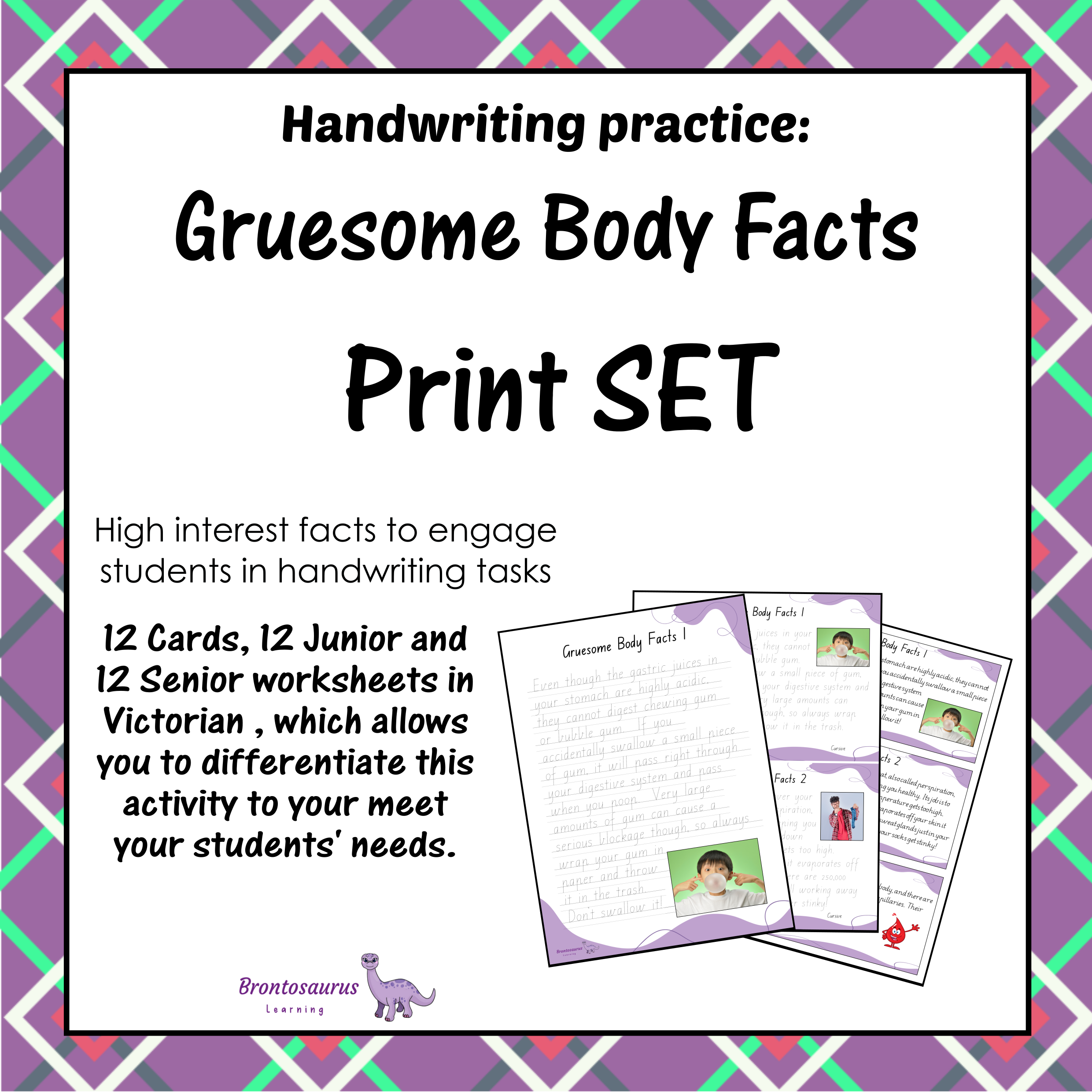 Gruesome Body Facts Print Set cover image