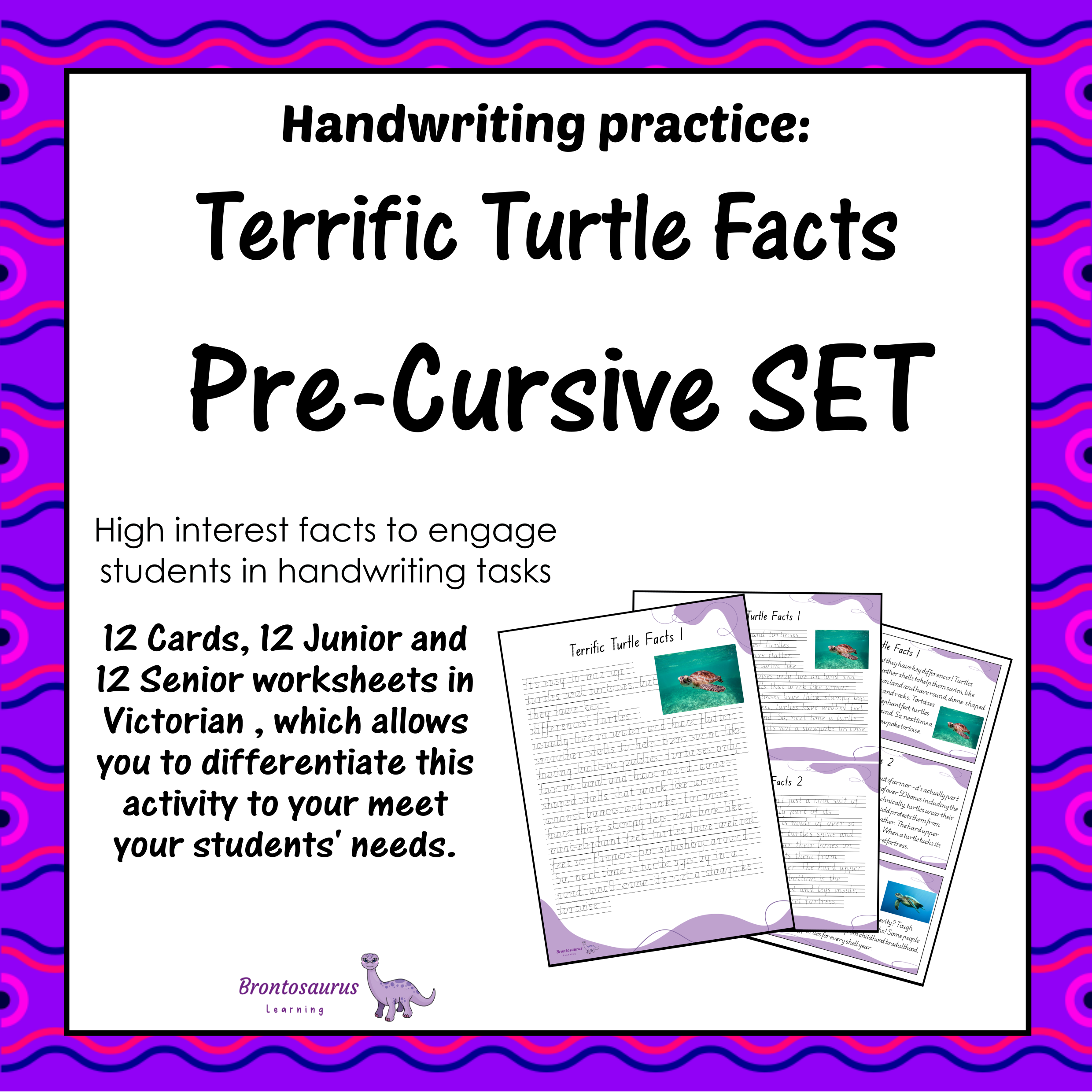 TURTLEs Pre-cursive Set cover image