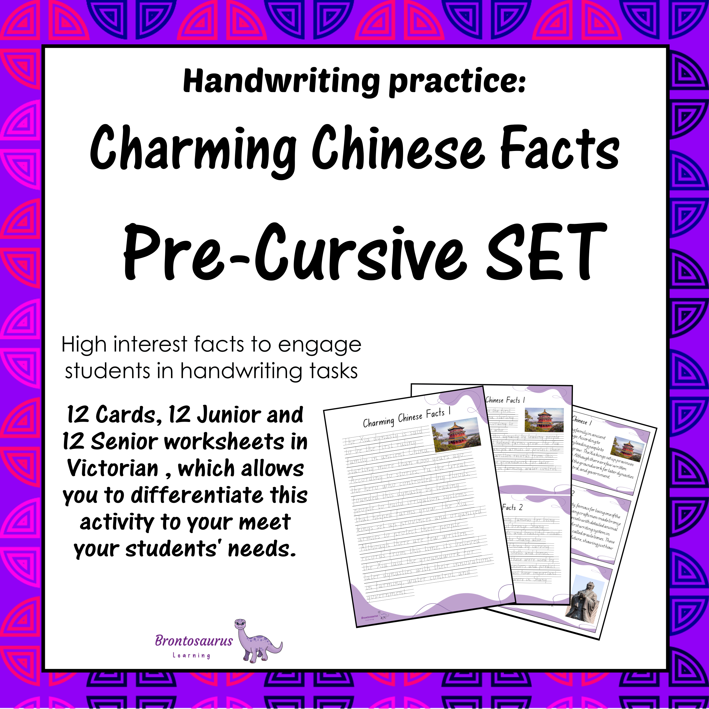 Victoria Ancient Civilisations 1 23 CHINESE Pre-cursive Set cover image