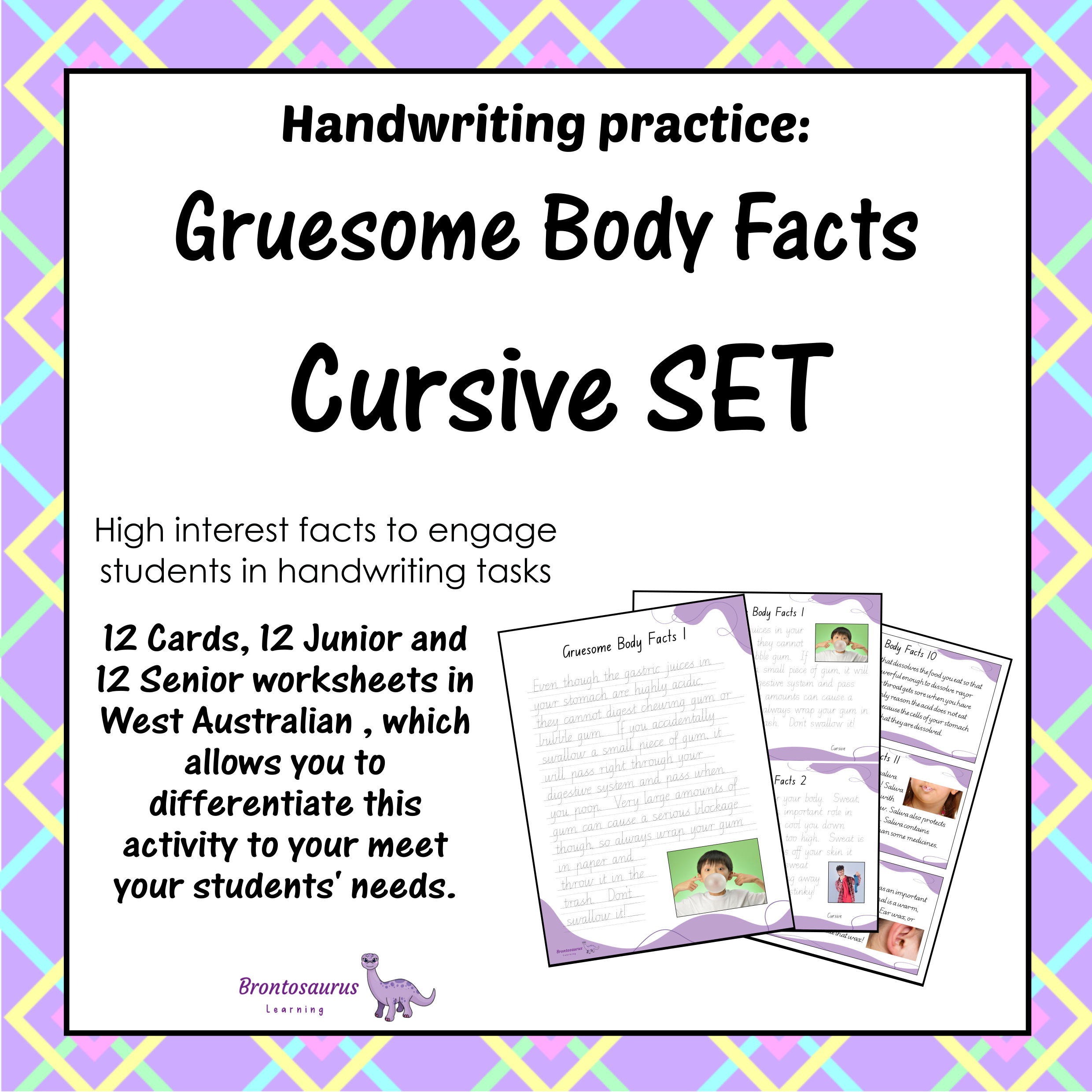 Gruesome Body Fact Cursive Set cover image