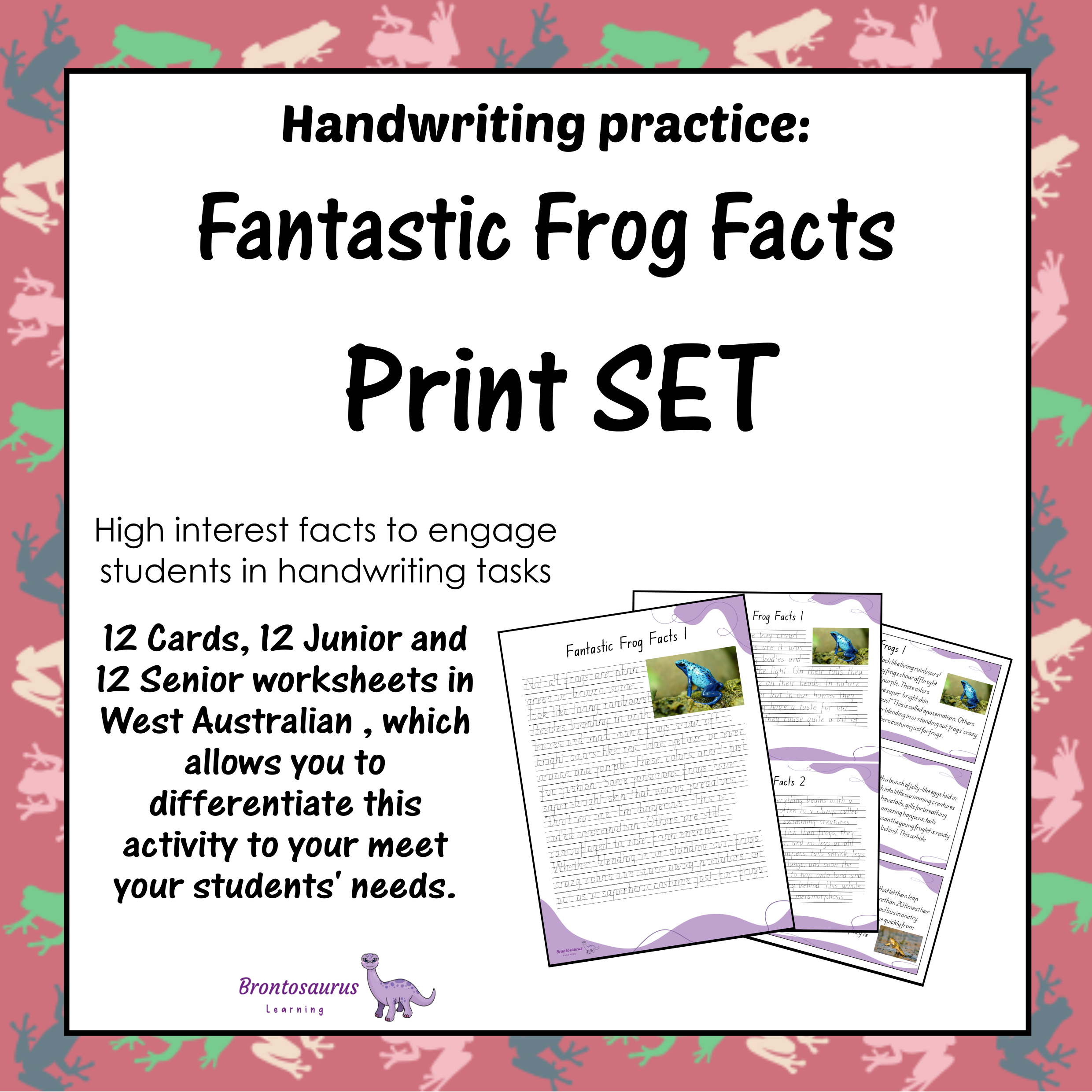Frogs Print Set cover image