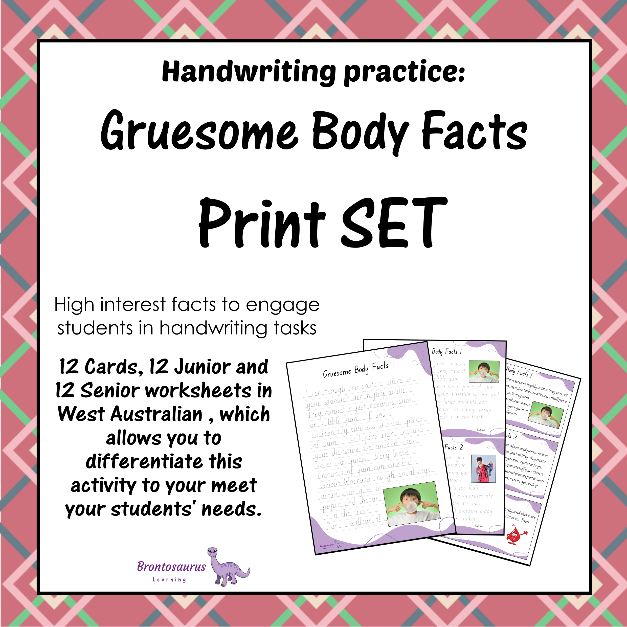 Gruesome Body Facts Print Set cover image