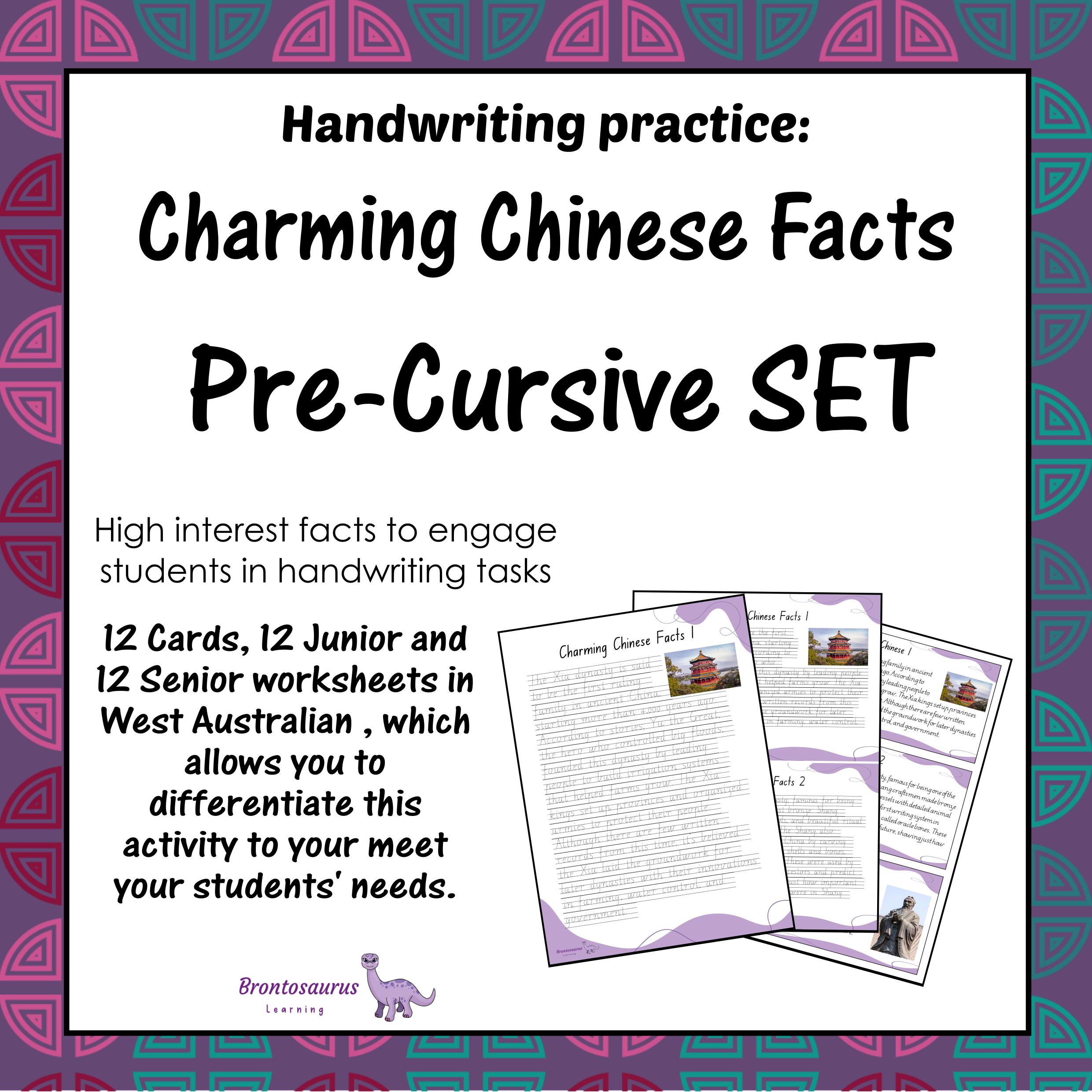 CHINESE Pre-cursive Set cover image