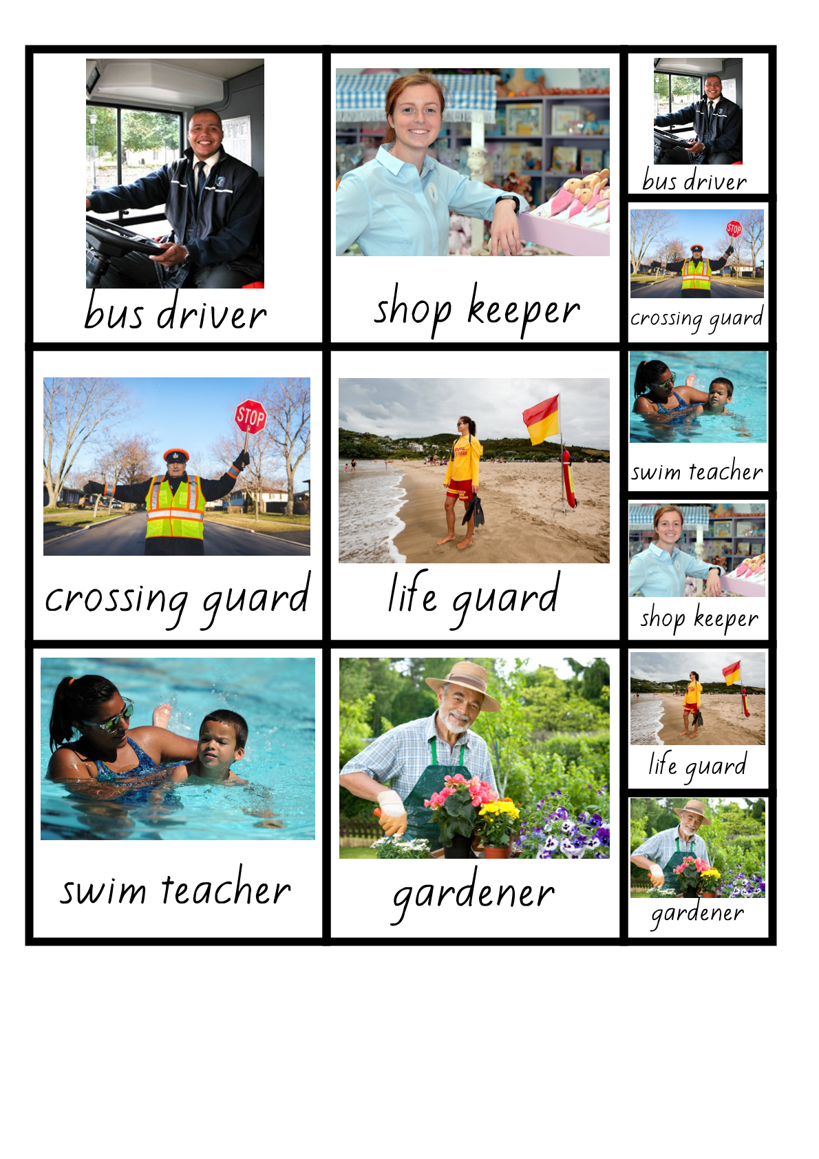 People who help 3 Additional resource page preview for People Who Help Visual Aid Cards